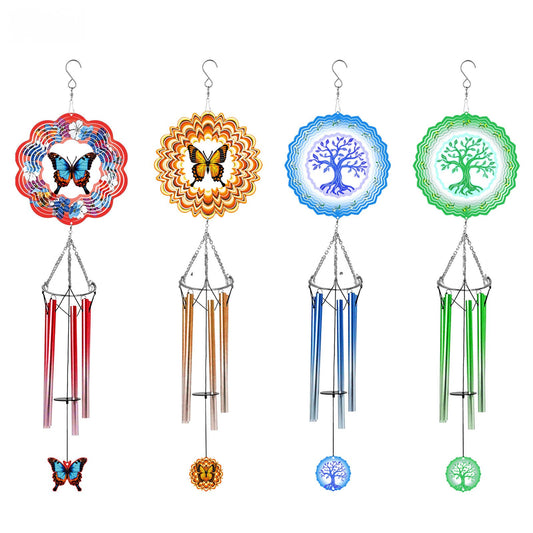 Mandala Spinning Wind Chimes
