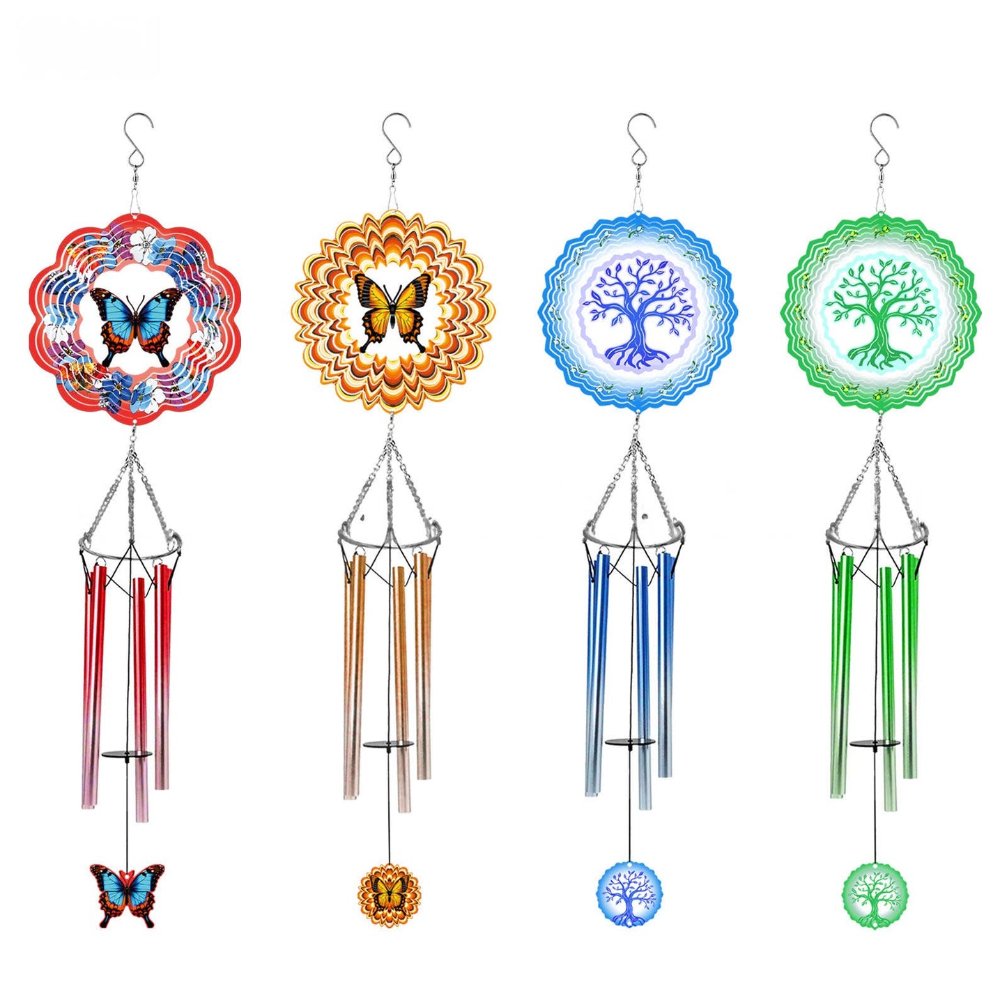 Mandala Spinning Wind Chimes