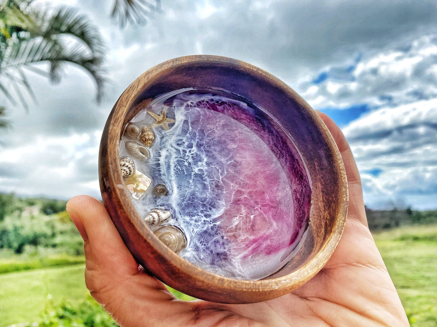 Hawaiian Sunset Ocean Trinket Dish