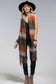 Plush Plaid Brushed Oblong Scarf: RUST