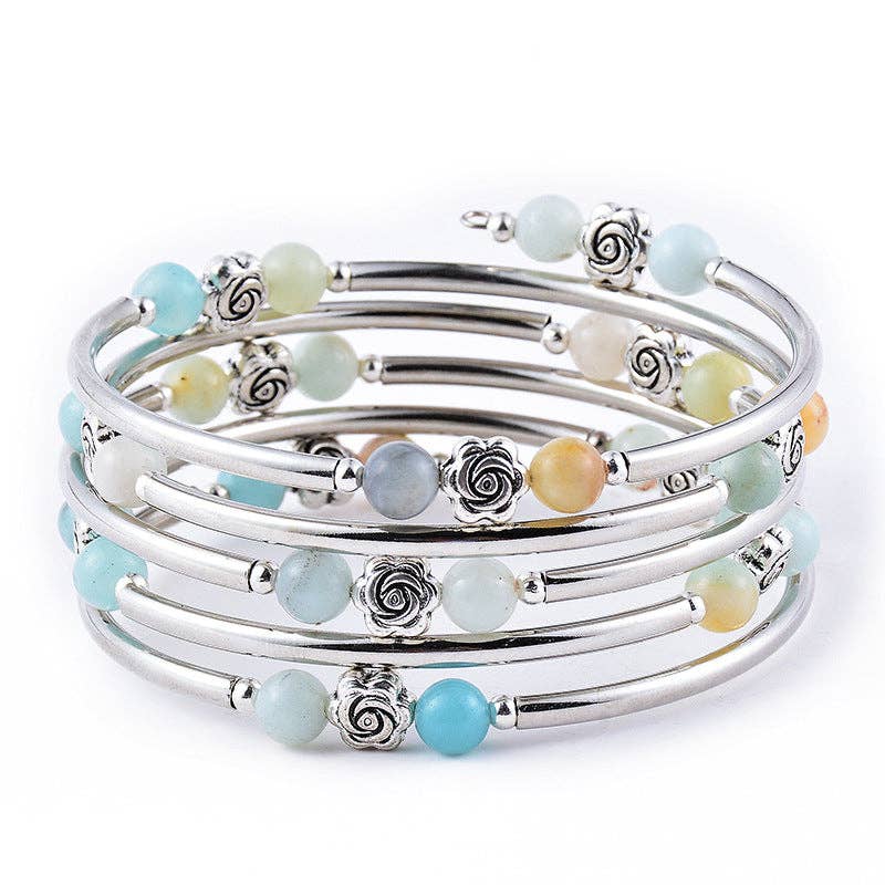 Coastal Bloom Wrap Bracelet (Multiple Colors)