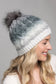 Colored Cable Knitted Beanie (2 Colors: Sunset and Gray)
