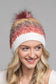 Colored Cable Knitted Beanie (2 Colors: Sunset and Gray)