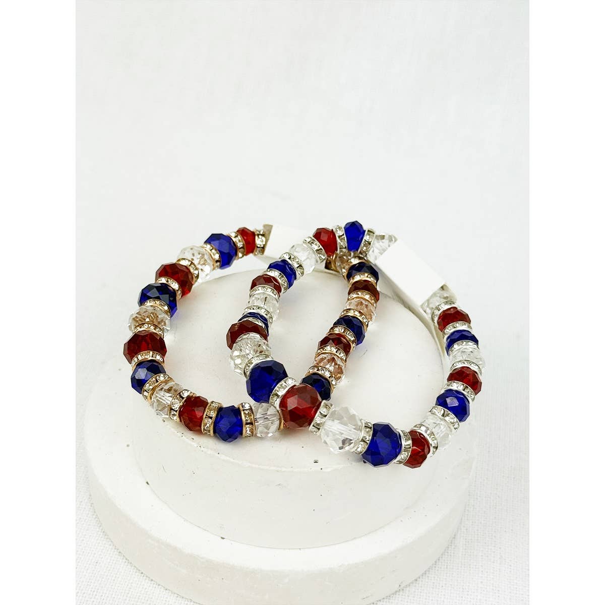 Mix Beaded Stretch USA Bracelet