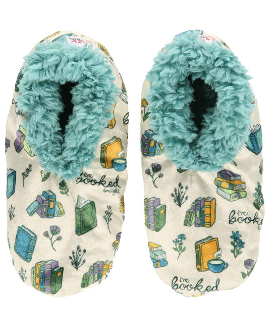 Booked Fuzzy Feet: L/XL