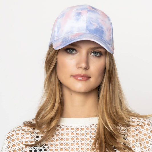 Tie Dye Baseball Cap (Lavender)