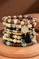 8 Layered Natural Stone & Multi-Bead Bracelet: Brown(Gdbrw) / OS