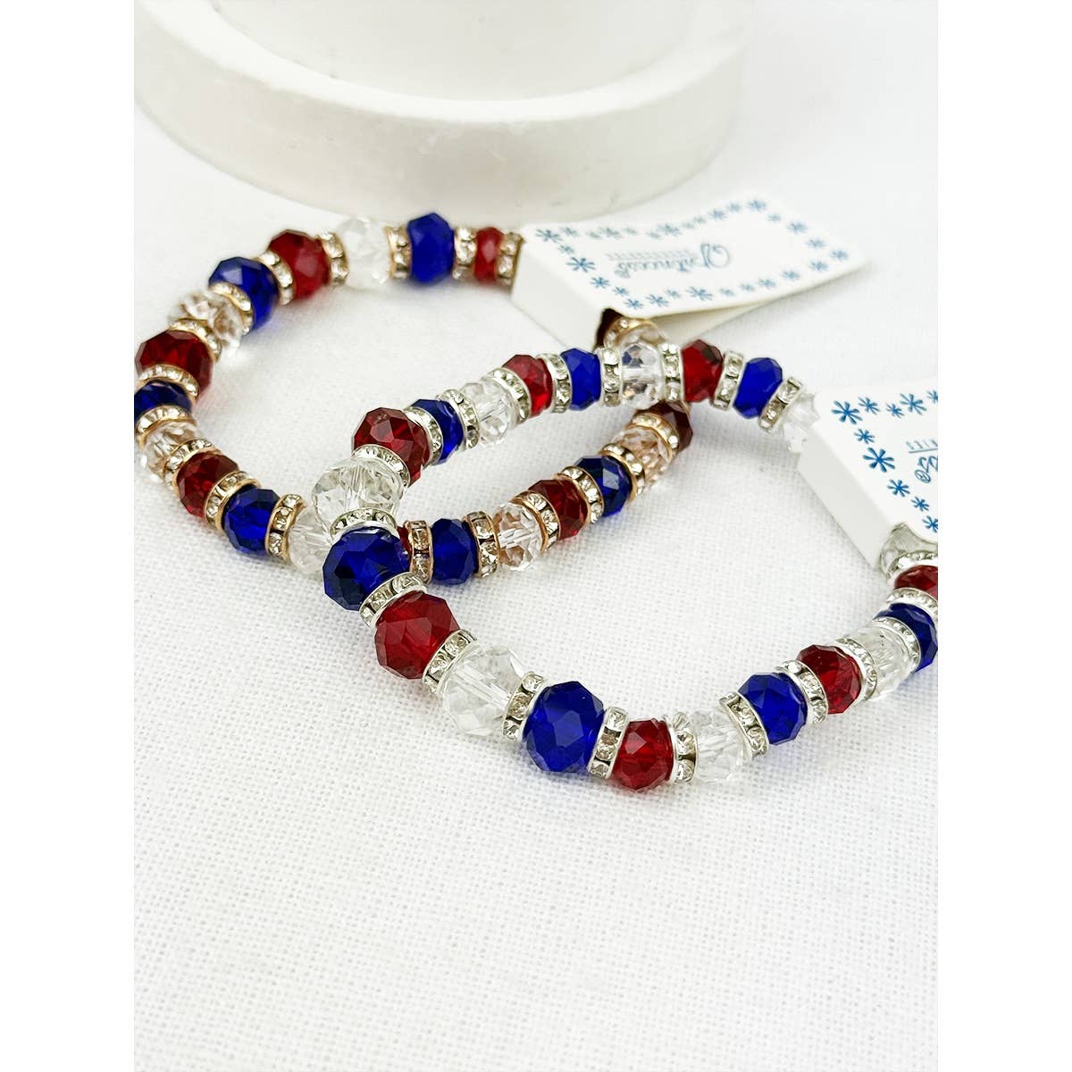 Mix Beaded Stretch USA Bracelet