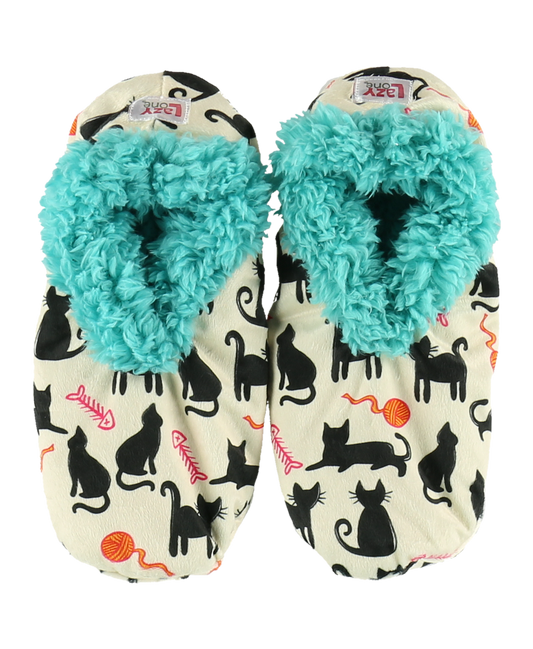 Cat Nap Fuzzy Feet Blue: L/XL